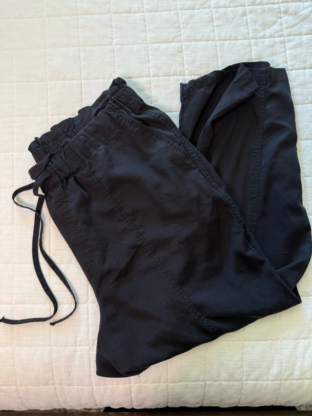 a new day Black Drawstring Elastic Waist Joggers